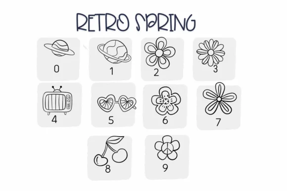 Retro Spring by Sirinart — Dingbats Font — thumbnail 5