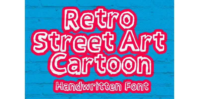 Retro Street Art Cartoon Font by MVMET — Display Font — thumbnail 2