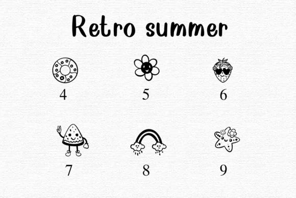 Retro Summer by Nongyao — Dingbats Font — thumbnail 4