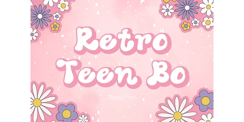 Retro Teen Bo Font by TanoiCartoonist — Display Font