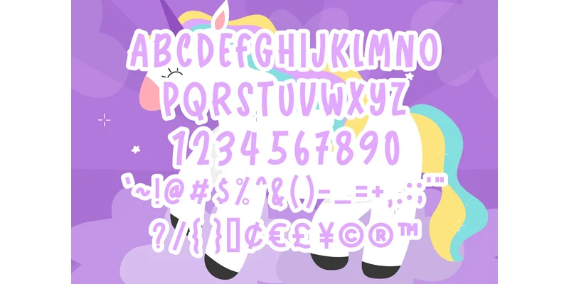 Retro Unicorn Font by nicetrip7 — Display Font — thumbnail 4