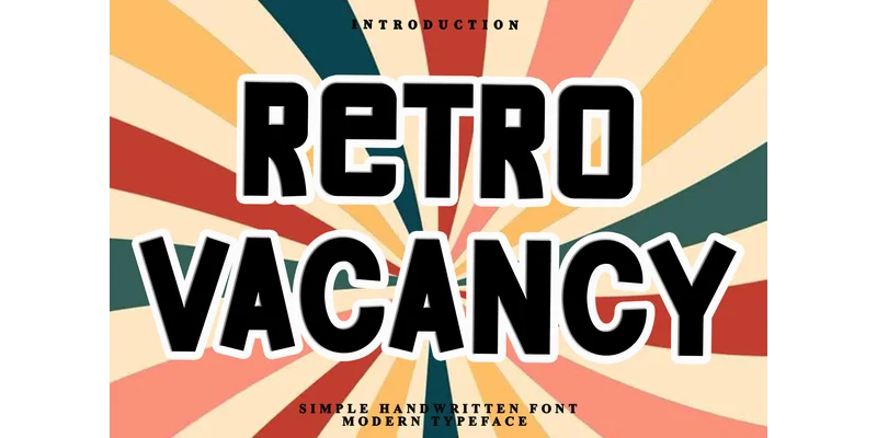 Retro Vacancy Font by FreshTypeINK — Display Font