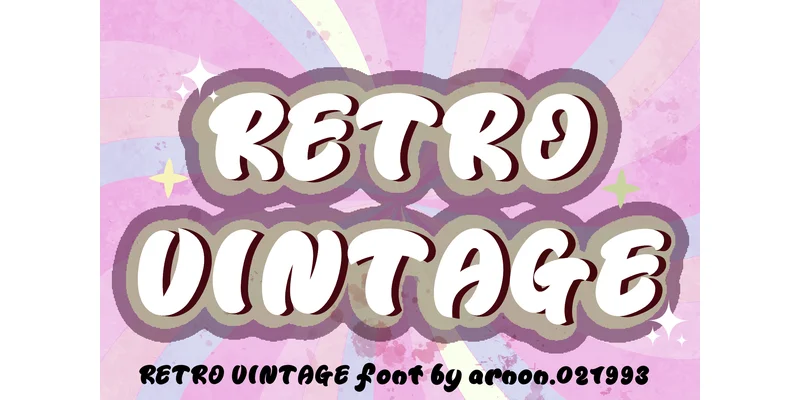 Retro Vintage Font by arnon.021993 — Display Font