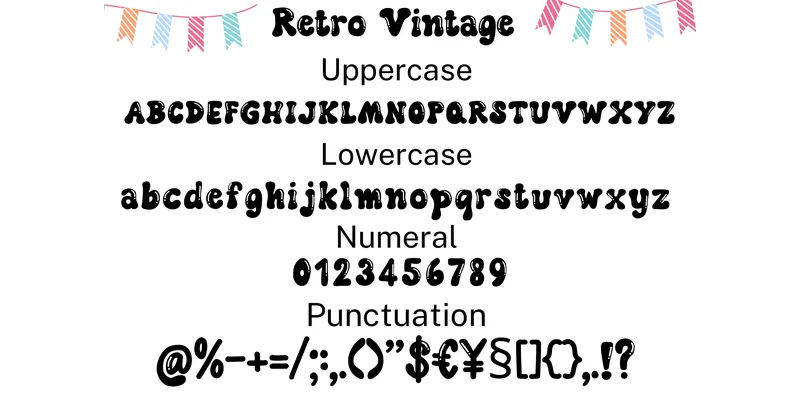 Retro Vintage Font by Bassoonartwork — Display Font — thumbnail 7