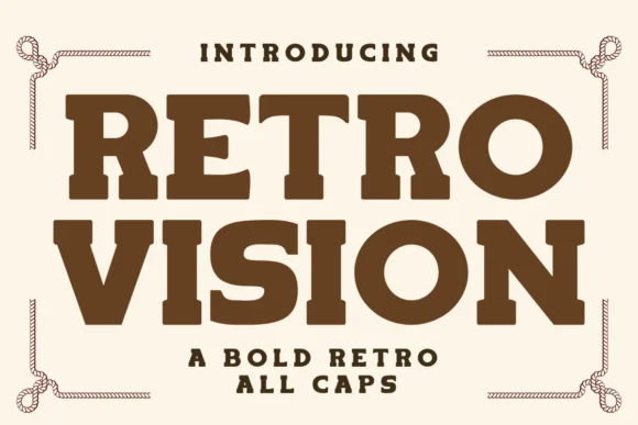 Retro Vision by Eystore — Slab Serif Font