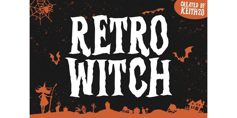 Retro Witch Font by Keithzo (7NTypes) — Display Font