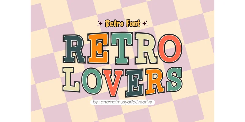 Retrolovers Regular Font by anamalmusyaffaCreative — Display Font