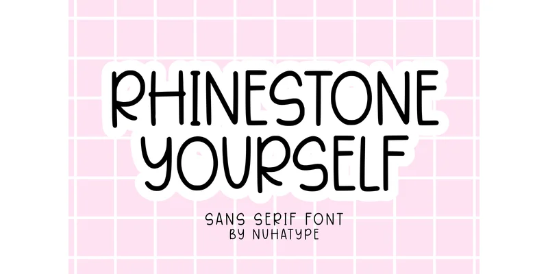 Rhinestone Yourself Font by Nuhatype — Sans Serif Font