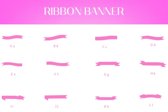 Ribbon Banner by Heartcraft Atelier — Dingbats Font — thumbnail 2