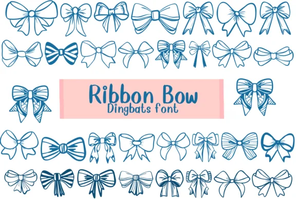 Ribbon Bow by Nongyao — Dingbats Font