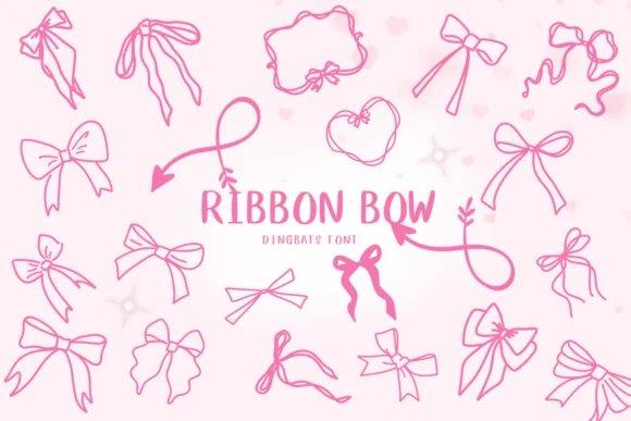 Ribbon Bow by CHANOK — Dingbats Font