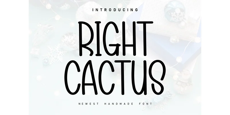 Right Cactus Font by KC Production — Display Font