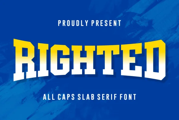 Righted by Creative Fabrica Fonts — Slab Serif Font