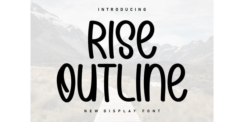 Rise Outline Font by ArtLine Design — Display Font