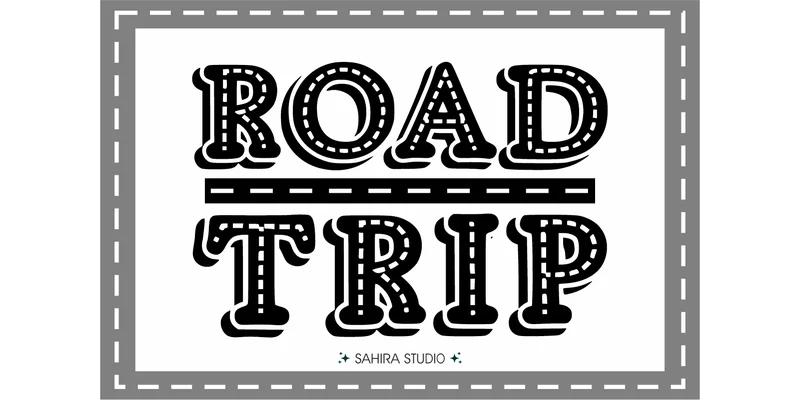 Road Trip Font by Sahira Studio by Sahira Studio — Decorative Font