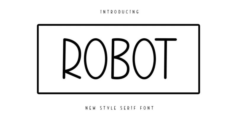 Robot Font by PAYJHOshop — Sans Serif Font