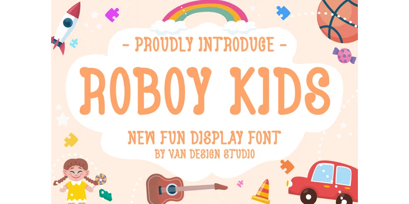 Roboy Kids Font by vandesignstd — Display Font