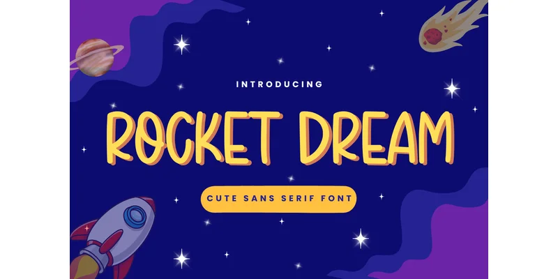 Rocket Dream Font by Letterayu — Sans Serif Font