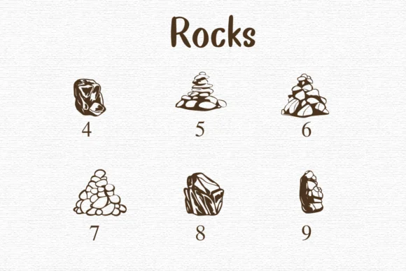 Rocks by Nongyao — Dingbats Font — thumbnail 4