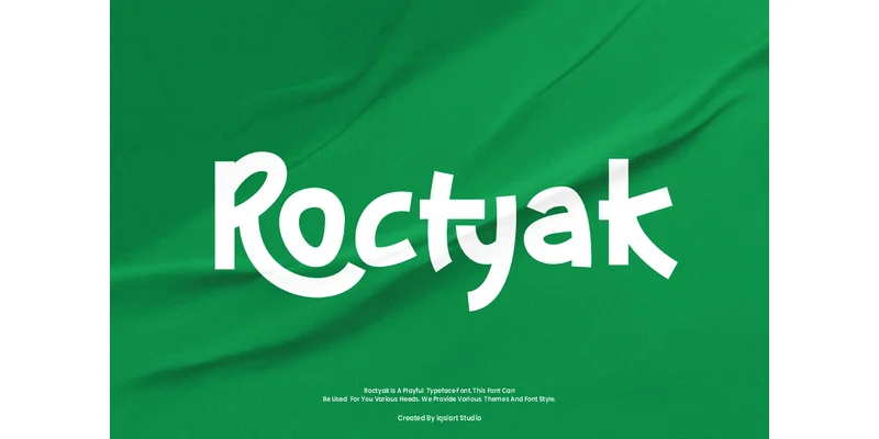 Roctyak Font by IqsiartStudio — Sans Serif Font