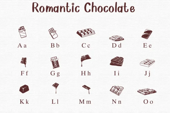 Romantic Chocolate by Nongyao — Dingbats Font — thumbnail 2
