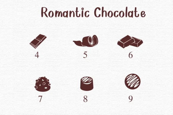 Romantic Chocolate by Nongyao — Dingbats Font — thumbnail 4