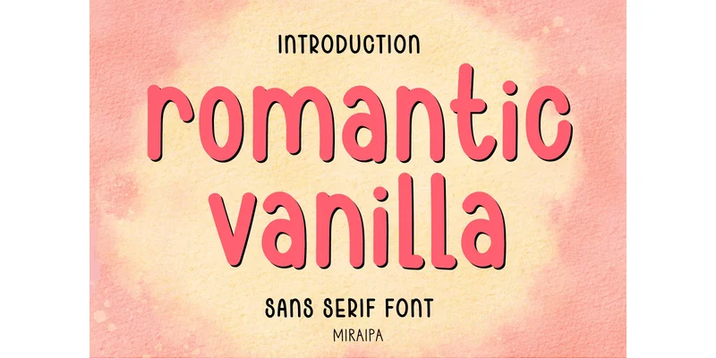 Romantic Vanilla Font by miraipa — Sans Serif Font