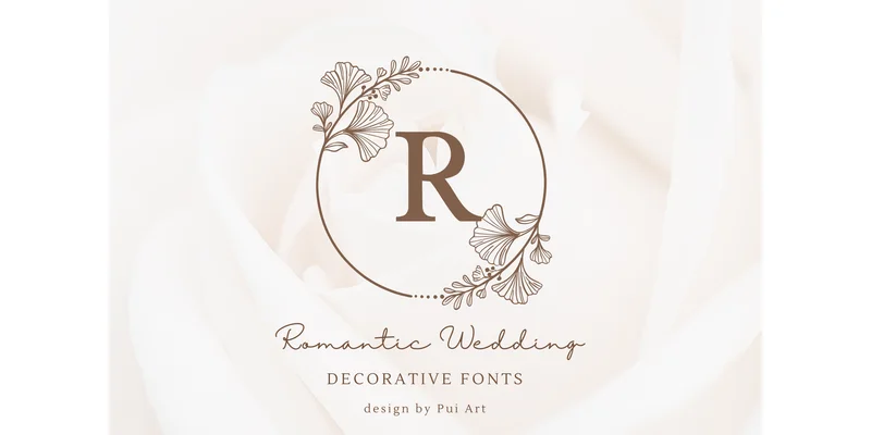 Romantic Wedding Font by Pui Art by Pui Art — Decorative Font