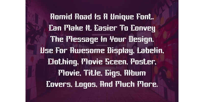 Romid Road Font by vandesignstd — Display Font — thumbnail 3