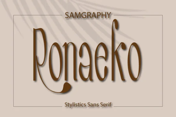 Ronaeko by samgraphy.co — Slab Serif Font