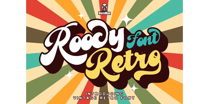 Roocy Retro Font by HeroMan — Display Font