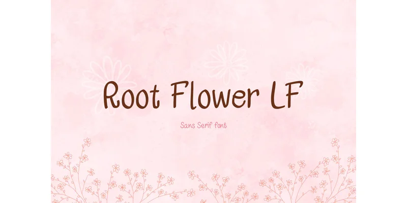 Root Flower Lf Font by TanoiCartoonist — Sans Serif Font