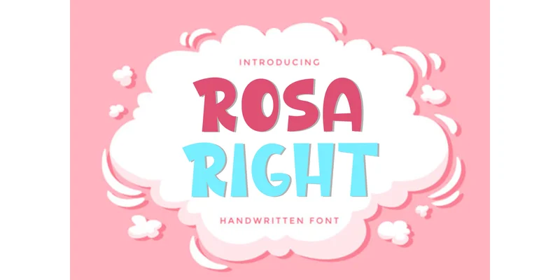 Rosa Right Font by PiPi Creative — Display Font