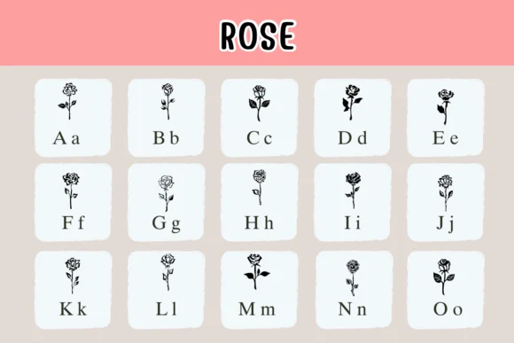 Rose by Nongyao — Dingbats Font — thumbnail 2