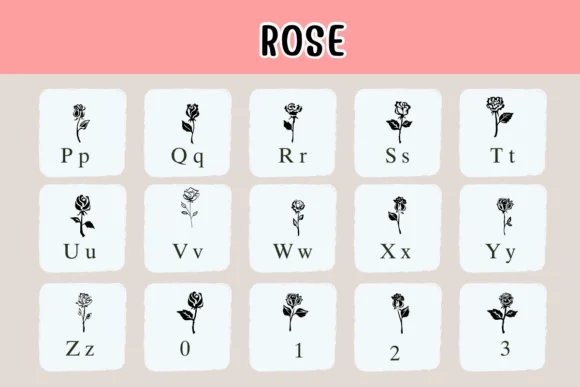 Rose by Nongyao — Dingbats Font — thumbnail 3
