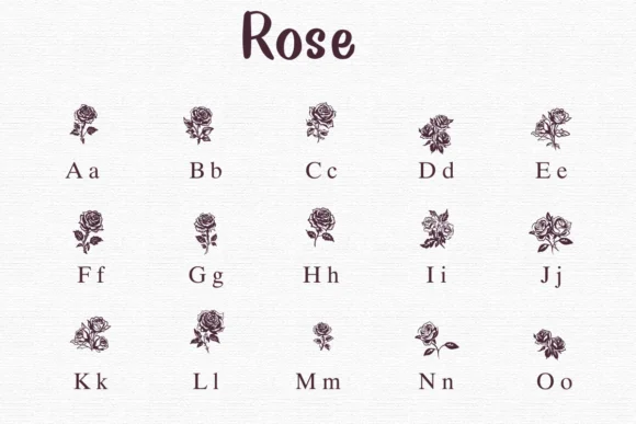 Rose by Nongyao — Dingbats Font — thumbnail 2