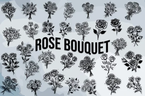 Rose Bouquet by MOMAT THIRTYONE — Dingbats Font
