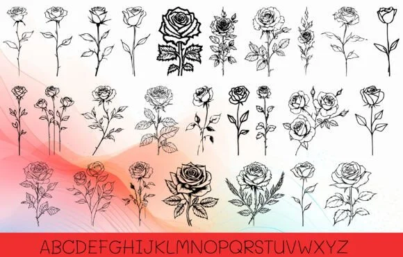 Rose Funny by MOMAT THIRTYONE — Dingbats Font — thumbnail 2