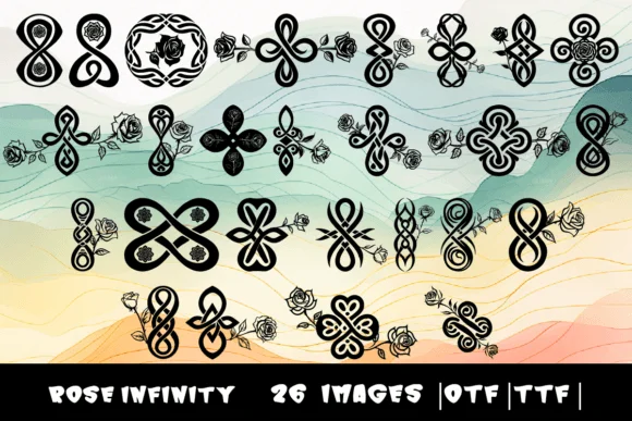 Rose Infinity by MOMAT THIRTYONE — Dingbats Font