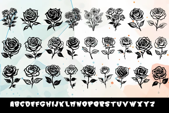 Rose Kiss by MOMAT THIRTYONE — Dingbats Font — thumbnail 2