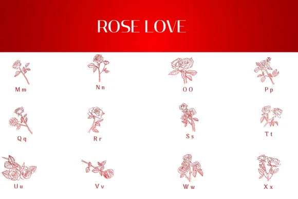 Rose Love by Heartcraft Atelier — Dingbats Font — thumbnail 3