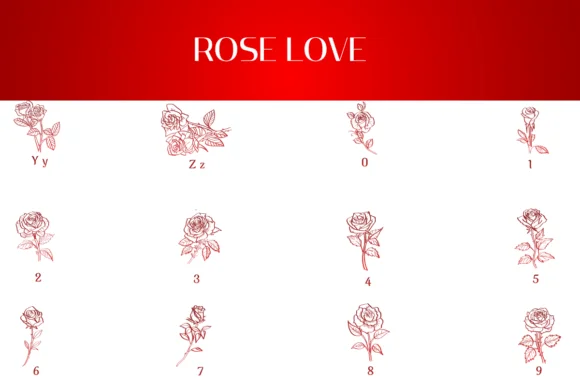 Rose Love by Heartcraft Atelier — Dingbats Font — thumbnail 4