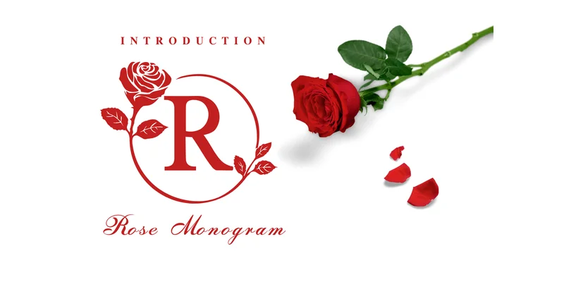 Rose Monogram Font by Pui Art by Pui Art — Decorative Font