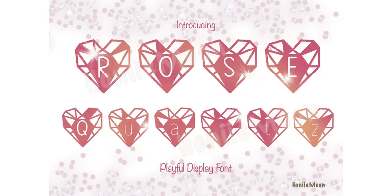 Rose Quartz Font by Honiiemoon by Honiiemoon — Decorative Font