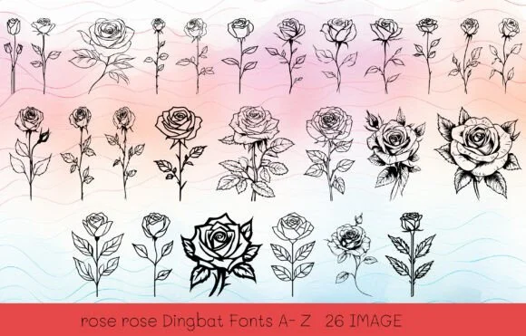 Rose Rose by MOMAT THIRTYONE — Dingbats Font