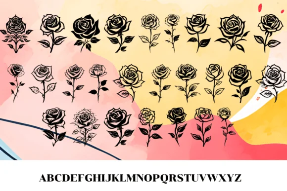 Rose Rose by MOMAT THIRTYONE — Dingbats Font — thumbnail 2