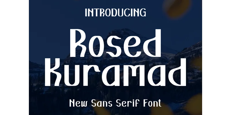 Rosed Kuramad Font by vandesignstd — Sans Serif Font