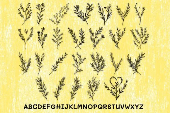 Rosemary Sprigs by MOMAT THIRTYONE — Dingbats Font — thumbnail 2