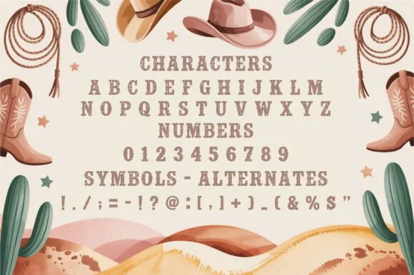 Rough Cowboy by Craft Artist — Slab Serif Font — thumbnail 2