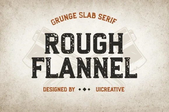 Rough Flannel by uicreativenet — Slab Serif Font